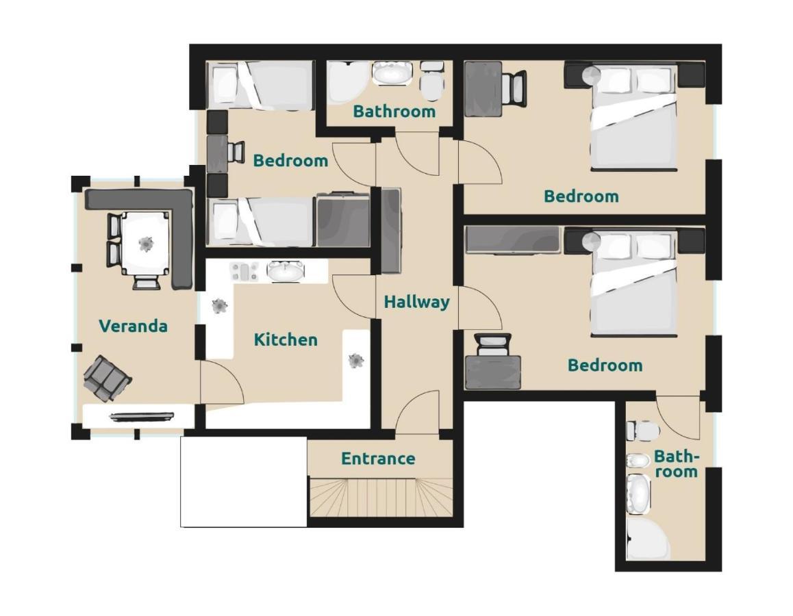 Villa Alpina Apartments Santa Cristina Val Gardena Zewnętrze zdjęcie
